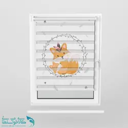 پرده زبرا اتاق کودک طرح روباه کوچولو کد A2850