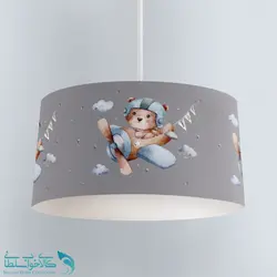 لوستر اتاق کودک طرح تدی خلبان کد A2887