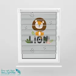 پرده زبرا اتاق کودک طرح lion کد A3032