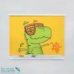 پرده شید اتاق کودک طرح تیرکس کد A3769