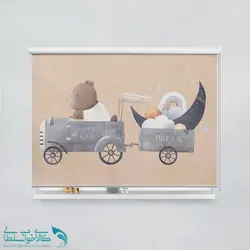 پرده شید اتاق کودک طرح تدی زرنگ کد A3764