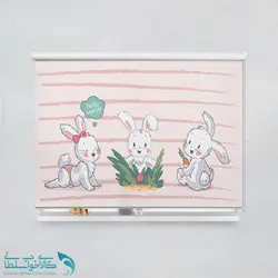 پرده شید اتاق کودک طرح خرگوش ناناز کد A3770