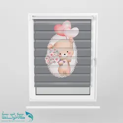 پرده زبرا اتاق کودک طرح تدی گوگولی کد A3783