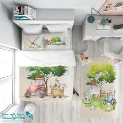 روتختی طرح تراکتور سایز یکنفره کد A3780