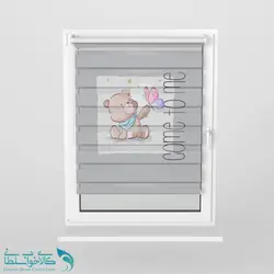 پرده زبرا اتاق کودک طرح عروسک خرسی کد A3777