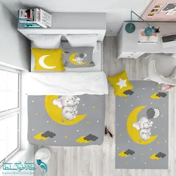 روتختی طرح فیل خرگوش سایز یکنفره کد A3791