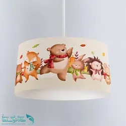 لوستر اتاق کودک طرح حیوانات جنگل کد A2785