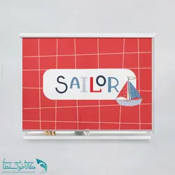 پرده شید اتاق کودک طرح قایق بادبانی کد A3799