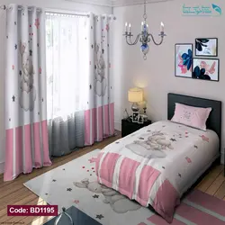 روتختی طرح خرگوش بنفش یکنفره کد BD1195