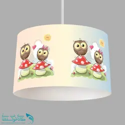 لوستر اتاق کودک طرح جغد عاشق کد A1374