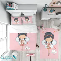 روتختی طرح دختر پروانه ای سایز یکنفره کد A1774