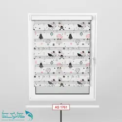 پرده زبرا اتاق کودک طرح دختر عاشق کد A1760