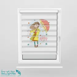 پرده زبرا اتاق کودک طرح چتر کد A1745