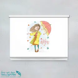 پرده شید اتاق کودک طرح چتر کد A1745