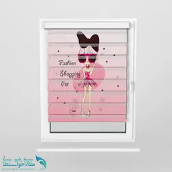 پرده زبرا اتاق کودک طرح باربی جذاب کد A1709