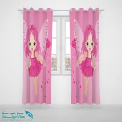 پرده پانچی اتاق کودک طرح پری کوچولو کد A1705