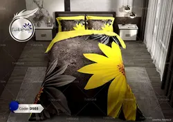 روتختی طرح گل آفتابگردان دو نفره برند ترکسان کد D503