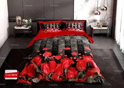 روتختی طرح گل رز دونفره برند ترکسان کد D472