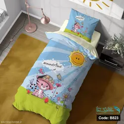 روتختی یک نفره سه بعدی طرح پیشی کد B823 چهار تکه