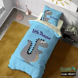 روتختی یک نفره سه بعدی طرح دایناسور کوچولو کد BD411 چهار تکه