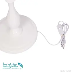 آباژور ایستاده مدل فوبوس پایه سفید طرح جاجیم کد 1021
