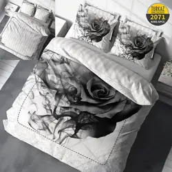 سرویس روتختی طرح رز سیاه برند Turkaz دو نفره کد 2071
