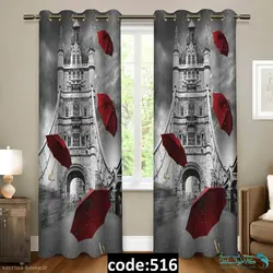 پرده پانچی طرح چتر مدل Sh-516