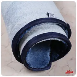 فرش سه بعدی زرباف طرح گلپر رنگ آبی