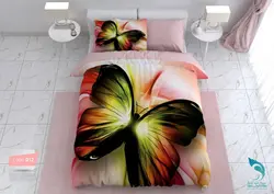 روتختی مدل پروانه برند ترکسان کد D12 یک نفره 4 تکه