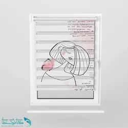 پرده زبرا اتاق کودک طرح پروانه کد A3060