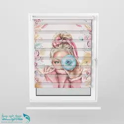پرده زبرا اتاق کودک طرح دونات کد A3043