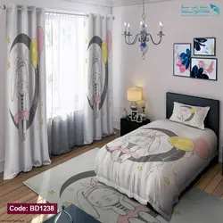 روتختی طرح خرگوش روی ماه یکنفره کد BD1238