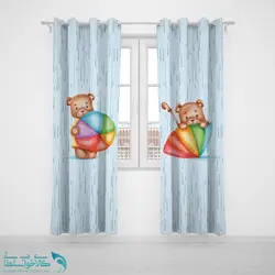 پرده پانچی اتاق کودک طرح چتر کد A3051