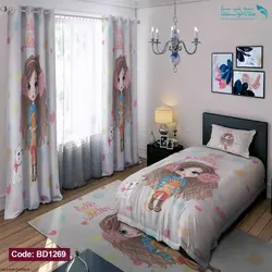 روتختی طرح دختر ناز یکنفره کد BD1269