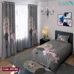 روتختی طرح پرنسس و تک شاخ یکنفره کد BD1362