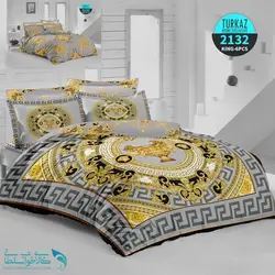 سرویس روتختی طرح ورساچه برند Turkaz کد 2132 دو نفره