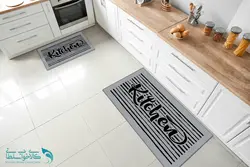 فرشینه آشپزخانه طرح kitchen طوسی کد FR1531