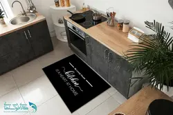 فرشینه آشپزخانه طرح نوشته kitchen کد FR1555