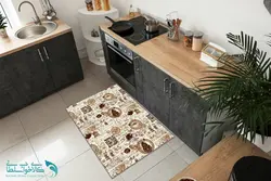 فرشینه آشپزخانه طرح قهوه کد FR1586