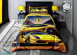 روتختی طرح فراری زرد یک نفره برند اسپریت کد 142