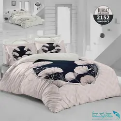 روتختی طرح گل کاغذی دو نفره برند Turkaz کد 2152