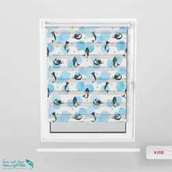 پرده زبرا اتاق کودک طرح پری دریایی کد A3135