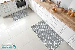 فرشینه آشپزخانه طرح داماس طوسی کد PU739