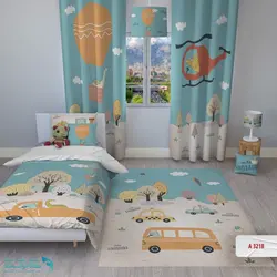 روتختی اتاق کودک طرح دایناسور راننده سایز یکنفره کد A3218