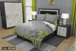 روتختی طرح قاصدک برند دکو کد BD346 | دارای قابلیت تغییر رنگ پشت لحاف و ملحفه