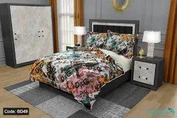 روتختی طرح D&G برند دکو کد BD49 | دارای قابلیت تغییر رنگ پشت لحاف و ملحفه