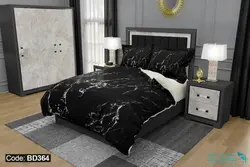 روتختی طرح سنگ مرمر برند دکو کد BD364 | دارای قابلیت تغییر رنگ پشت لحاف و ملحفه