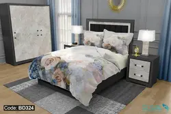 روتختی طرح گل رز برند دکو کد BD324 | دارای قابلیت تغییر رنگ پشت لحاف و ملحفه