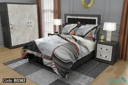 روتختی طرح هندسی سنگ مرمر برند دکو کد BD363 | دارای قابلیت تغییر رنگ پشت لحاف و ملحفه