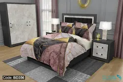 روتختی طرح هندسی سنگ مرمر برند دکو کد BD356 | دارای قابلیت تغییر رنگ پشت لحاف و ملحفه